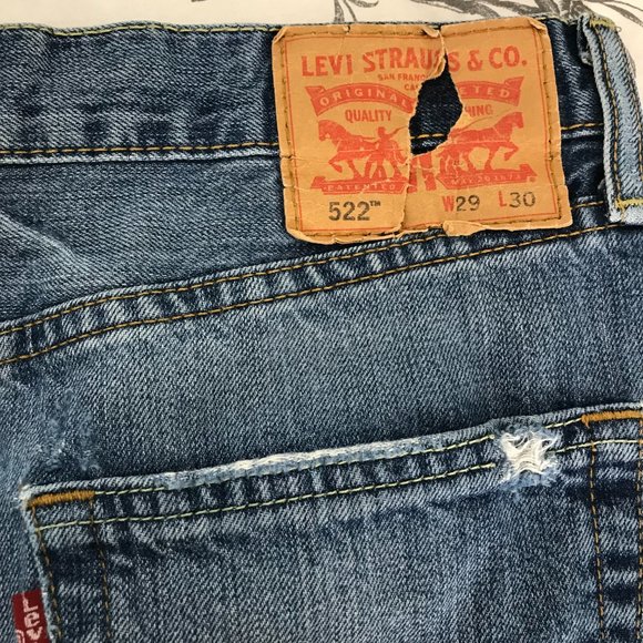 🚶🏻‍♂️Levi's 522 Jeans | Denim | Size 29 x 30 - Picture 6 of 10